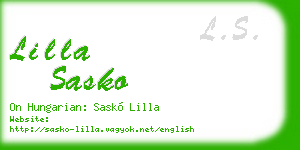 lilla sasko business card